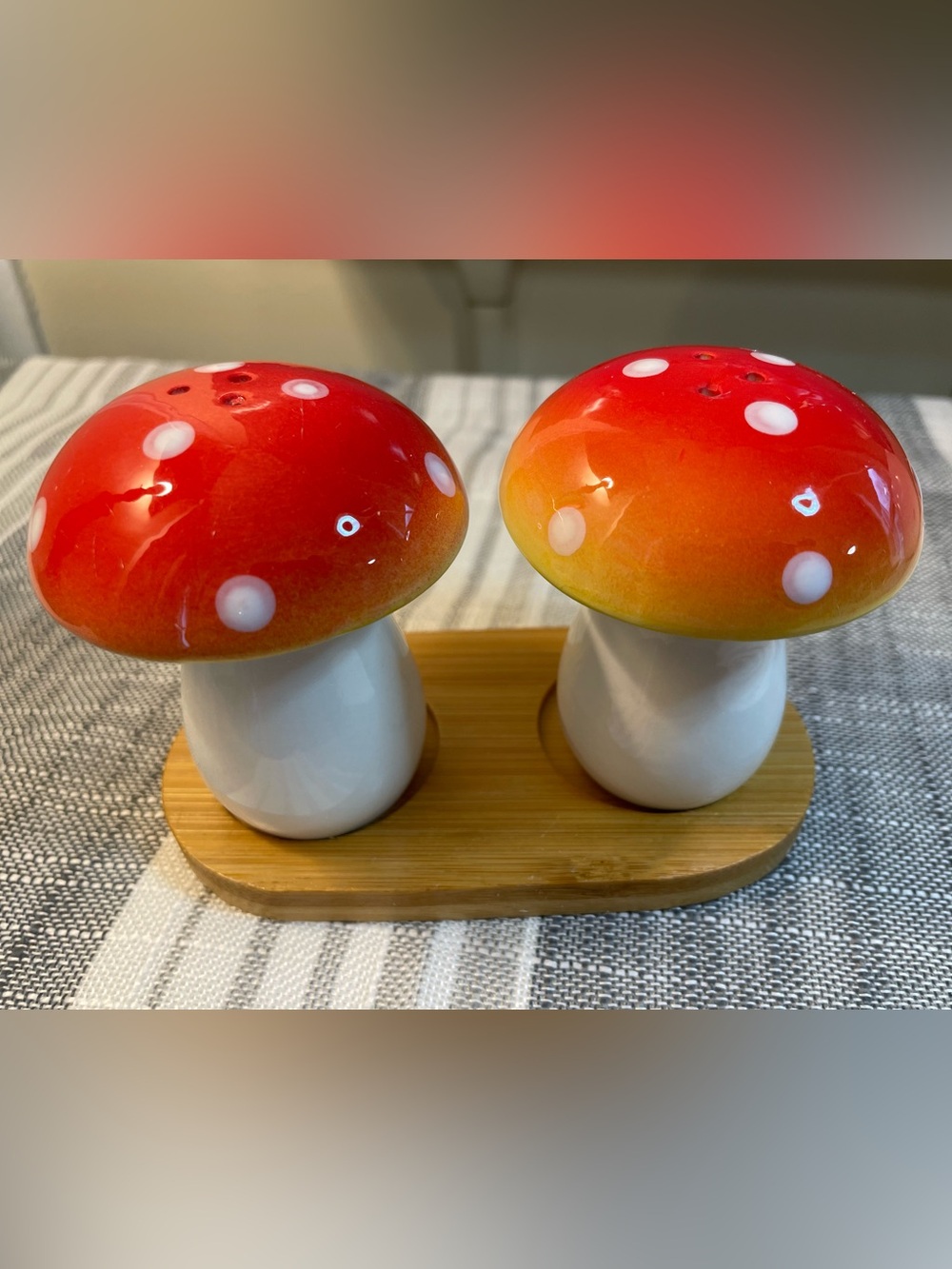 Wizarding Trunk Toadstool Salt & Pepper Shakers Harry Potter
